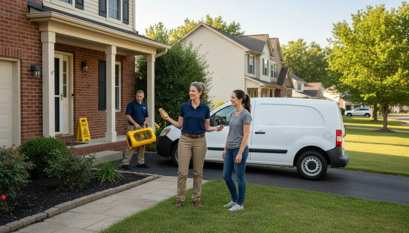 Water restoration image for Home Water Damage Repair in Economy, IN